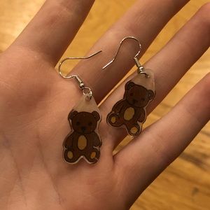 Handmade Teddy Bear Earrings! 🧸